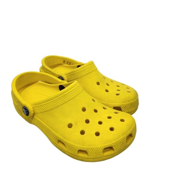 Crocs Yellow Unisex Classic Clogs Men's Size 4 Women's Size 6 - Picture 1 of 11